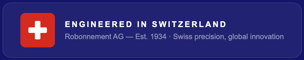 Engineered in Switzerland - Robonnement AG